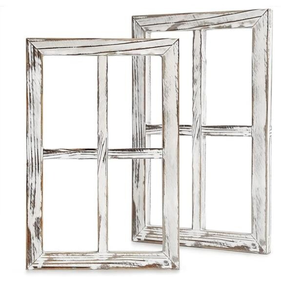 Rustic Wall Decor-Home Decor Window Barnwood Frames Room Decor for Home - Picture 1 of 7